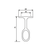 Closet Rod Center Support - Matte Black