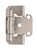 Partial Wrap Cabinet Hinge 1/2" (13mm) Overlay Self Closing - Pair