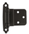 Self Closing 3/8" (10mm) Inset Face Mount Cabinet Hinge - Pair