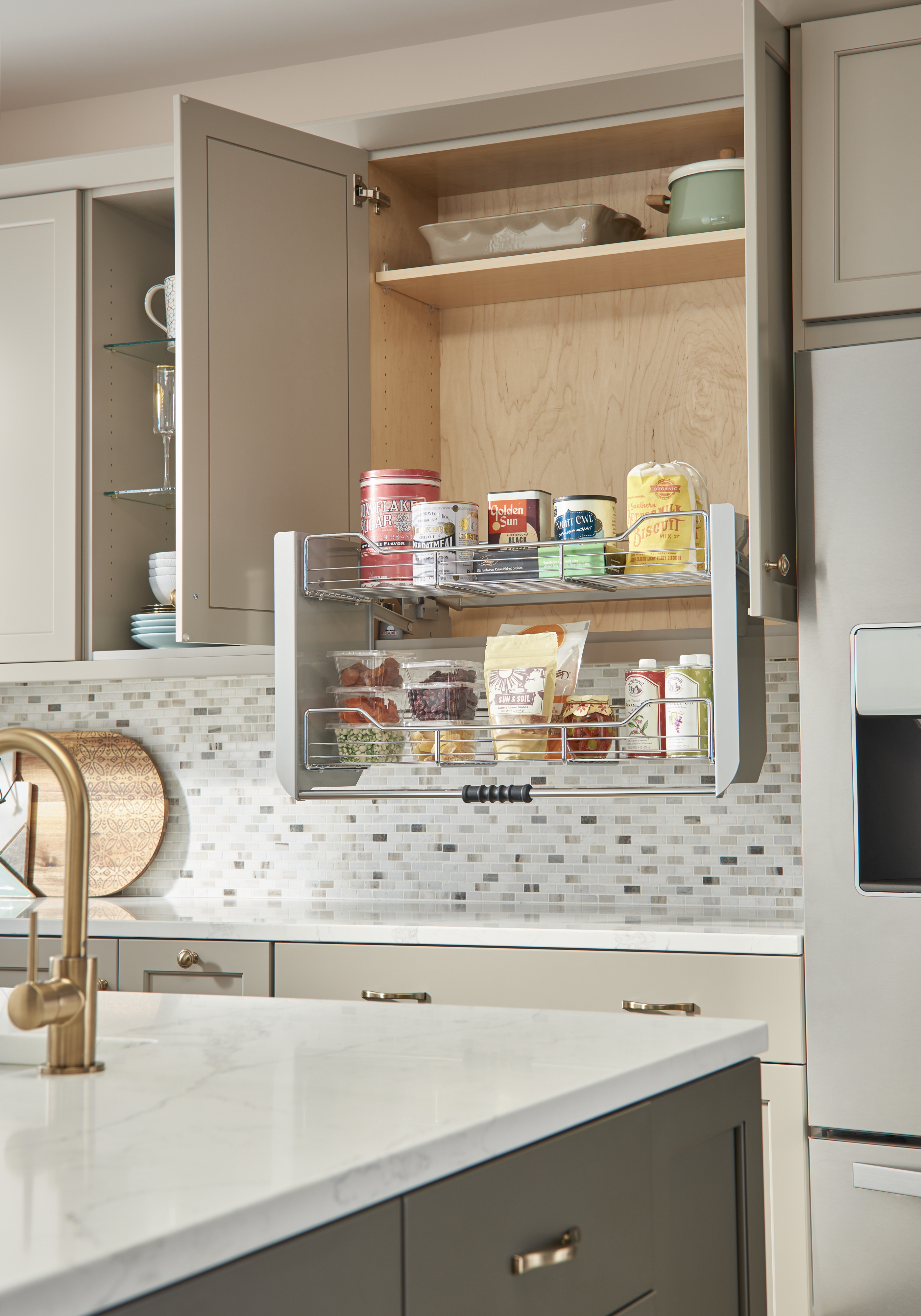 WALL CABINET ORGANIZERS