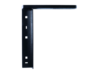 Concealed Flat Steel Bracket - Black (Pair)