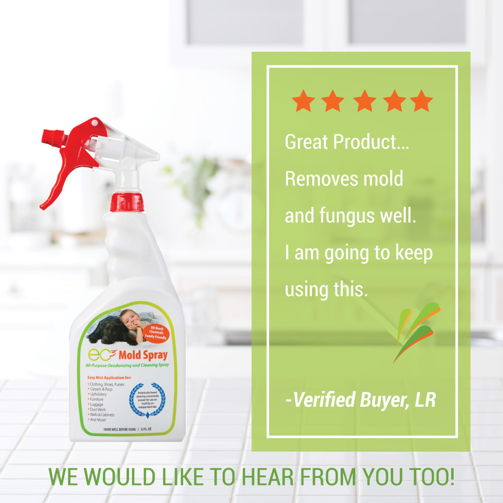 EC3 Whole Home Starter Kit - Mold Solution Spray - customer testimonial