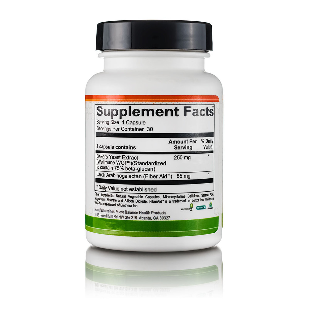 Sinus Defense/Beta Glucans Bundle - Beta Glucans bottle side 1 Sinus Defense/Beta Glucans Bundle - Beta Glucans bottle side 1