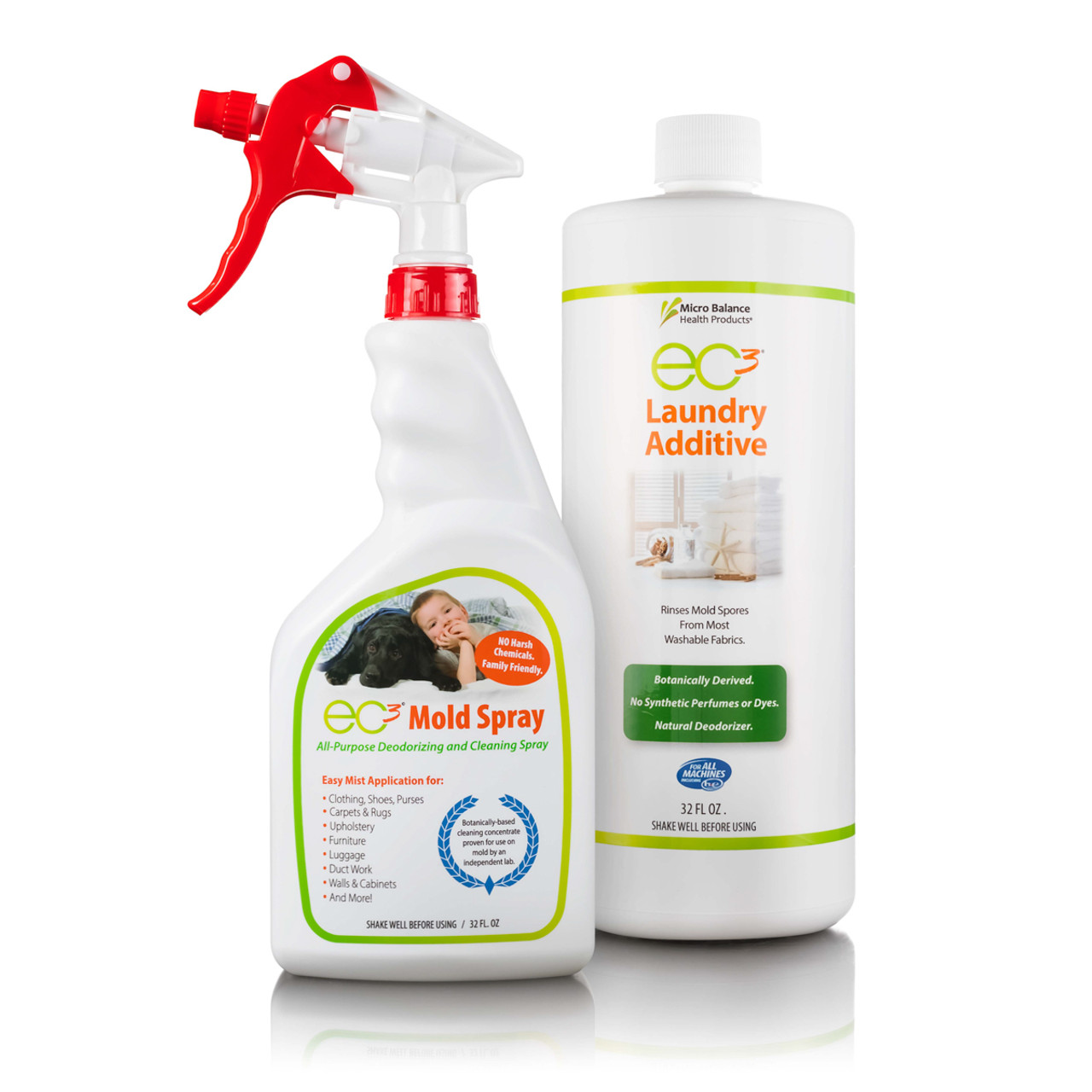 EC3 Mold Solution Spray and Laundry Additive Bundle