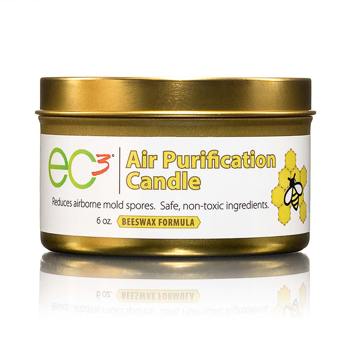 EC3 Air Purification Candle Beeswax Formula | Reduce Mold in Your