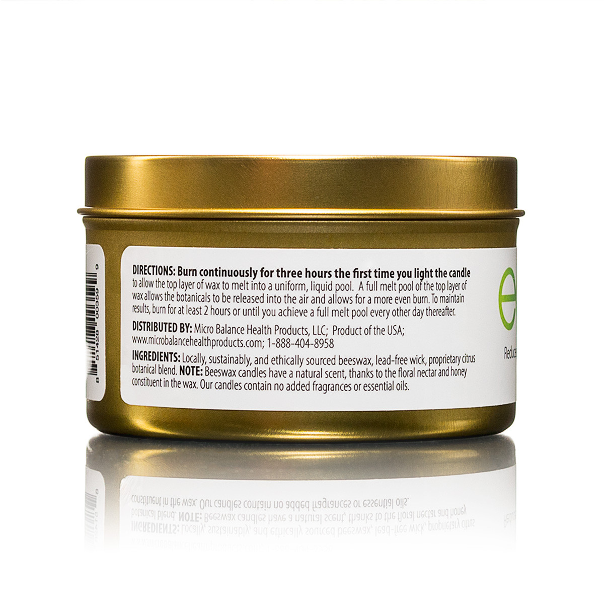 EC3 Air Purification Candle Beeswax Formula | Reduce Mold in Your