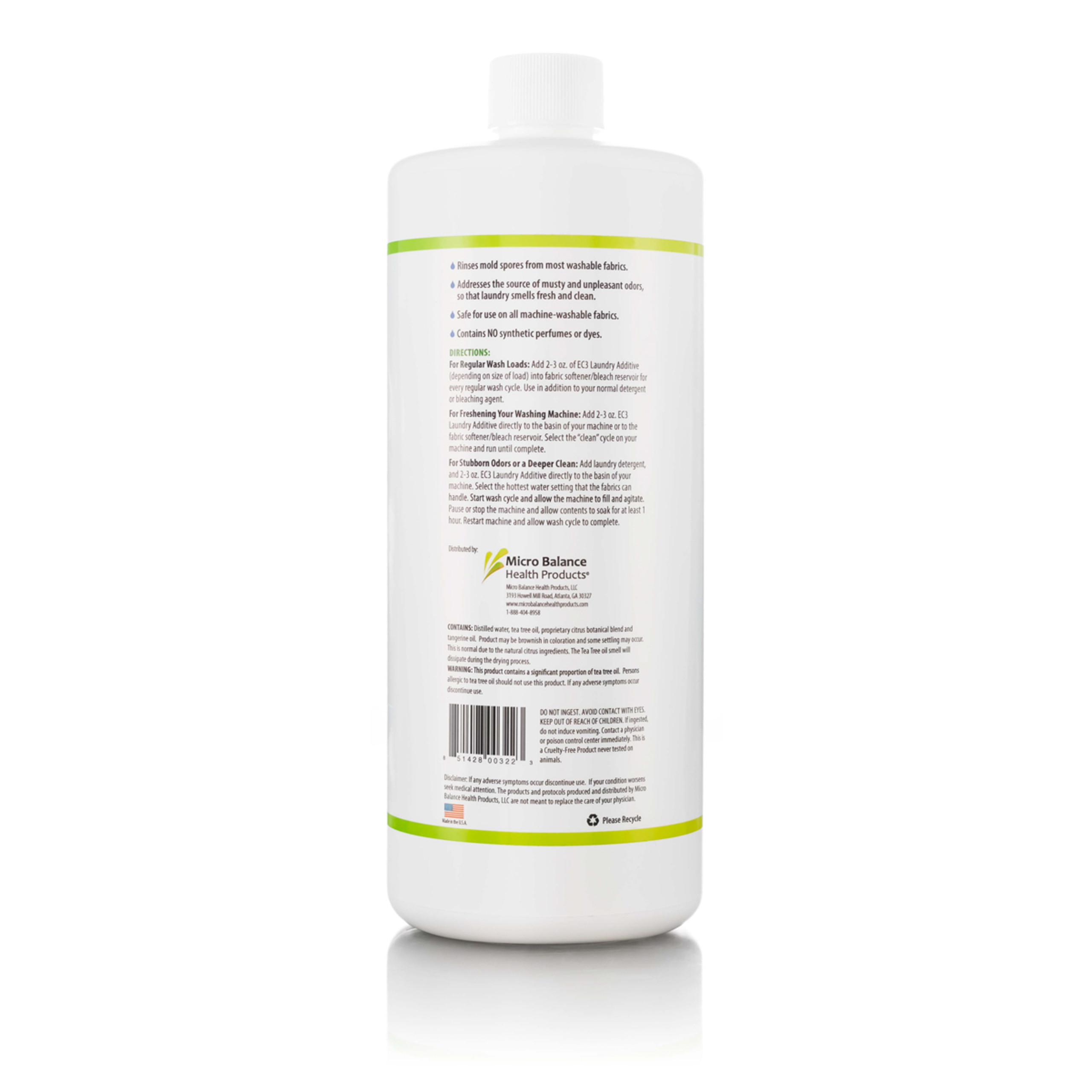 EC3 Laundry Additive Clean Mold from Clothes, Linens & Washing Machine