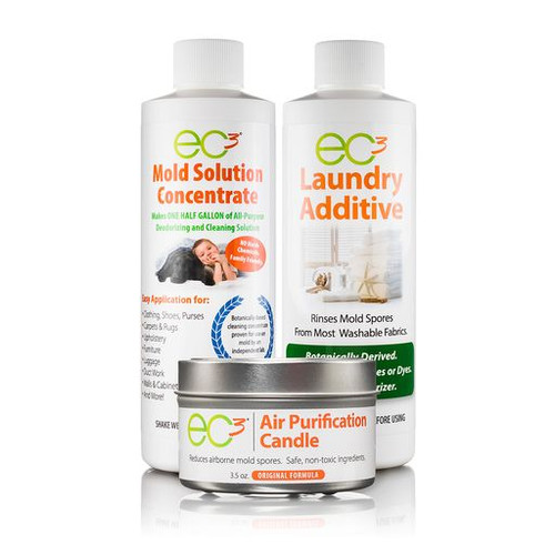 EC3 Mold Solution Spray and Laundry Additive Bundle