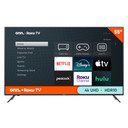 ONN 55in 4K 2160p UHD LED TV Roku 10012586 Very Good