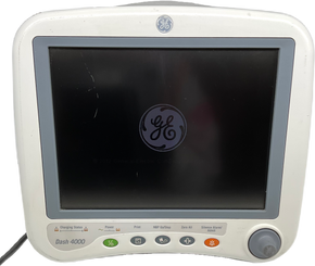 GE Dash 4000 Patient Monitor ECG SpO2 EtCO2 Temp Printer Wireless