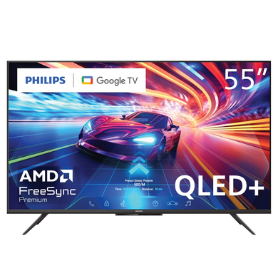 Philips 55" Class 4K 2160p 144Hz QLED+ Google Gaming Smart TV 55PUG7675 