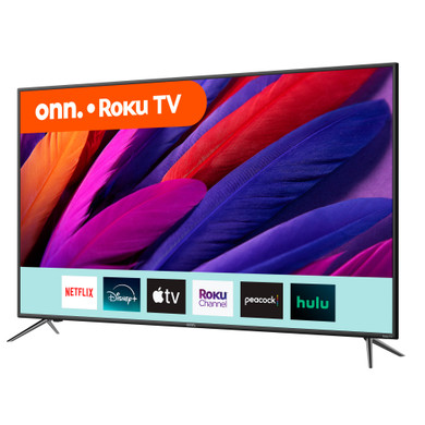 ONN 55in 4K 2160p UHD LED TV Roku 10012586 Very Good