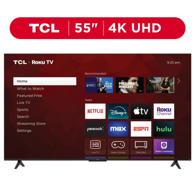TCL 55in 4K 2160p 60Hz LED UHD Smart TV 55S451 Very Good