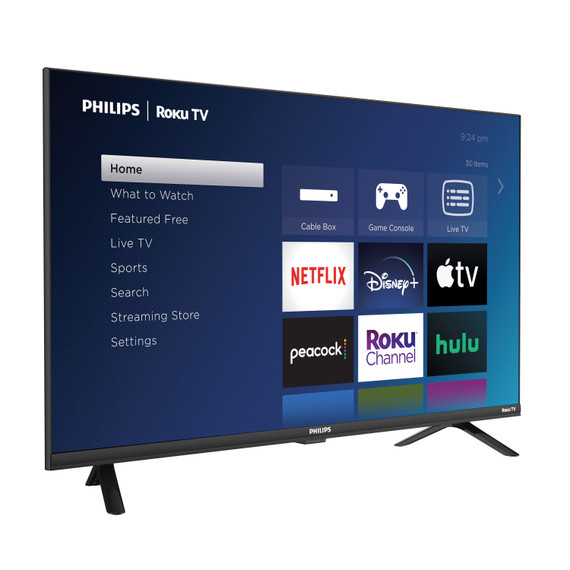 Philips 32" Class 720p 60Hz Smart LED HD TV 32PFL6452/F7 Refurbished Very Good 