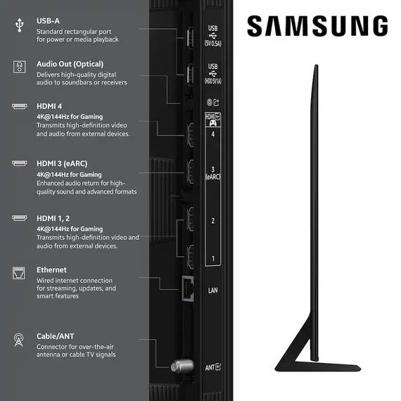 Samsung 75" Class 4K 2160p 120Hz UHD QLED Smart TV QN75QN70FAFXZA