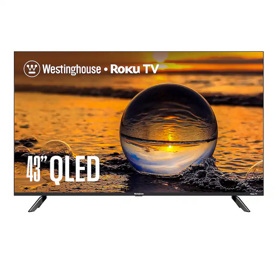 Westinghouse 43" 4K 2160p 60Hz QLED Roku Smart TV WR43QX400 [MISSING STANDS]