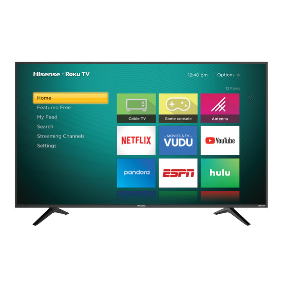Hisense 43" Class 4K 2160p 60Hz UHD Roku Smart TV 43R6E4