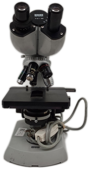Carl Zeiss 3925 60-9004 Compound Binocular Microscope W/ 5 Objectives