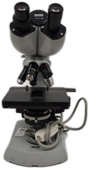 Carl Zeiss 3925 60-9004 Compound Binocular Microscope W/ 5 Objectives
