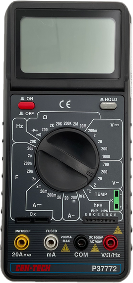 CEN-TECH 11 function digital Multimeter P37772