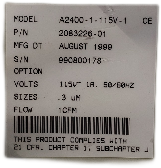 MetOne A2400 Laser Particle Counter 