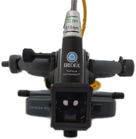 Heine OMEGA 500 Binocular Indirect Ophthalmoscope Headset w Iridex TruFocus