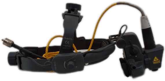 Heine OMEGA 500 Binocular Indirect Ophthalmoscope Headset w Iridex TruFocus