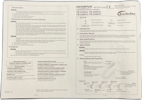 Olympus Video Colonoscope CF-Q180AL CFQ180AL w/ FB-220K Forceps Hard Case