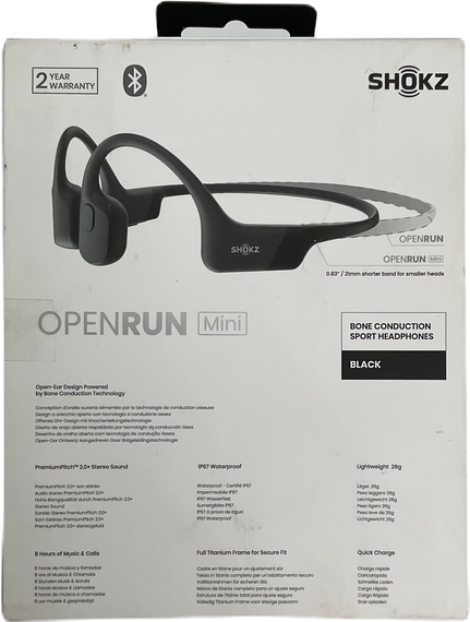 SHOKZ OpenRun Mini S803 Bone Conduction Bluetooth Headphones Blue