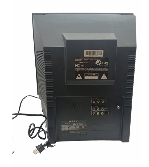 Apex GT2015 20in CRT TV 480i NTSC Composite Coaxial Remote