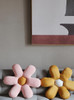 Pink and yellow flower cushion