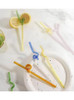 5 different glass dinnerware straws
