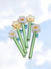"Fleur" Flower Shape Coloured Glass Spoon