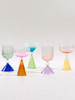 "Jupe" Gradient Wine Glass - Purple Stem