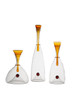 "Pearl" Elegant Amber Crystal Glass Decanter - Medium