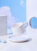 "Deux" Colour Block Ceramic Mug Set - Neo Mug & Saucer