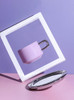 "Deux" Colour Block Ceramic Mug Set - Purple Mug & Mirror Saucer