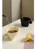 "Triangle" Black Irregular Geometry Ceramic Coffee Mug