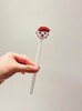 "Blanc" Cute Festive Cartoon Santa Glass Stirrer