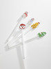 "Blanc" Cute Festive Cartoon Santa Glass Stirrer