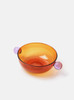 "Lollipop" Colour Block Heat Resistant Glass Bowl - Amber