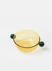 "Lollipop" Colour Block Heat Resistant Glass Bowl - Yellow