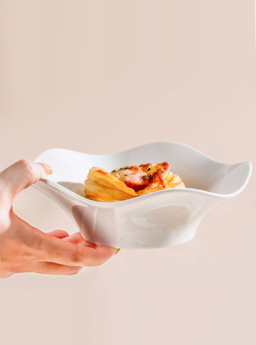 "Vague" Wave-Inspired Porcelain Bowl