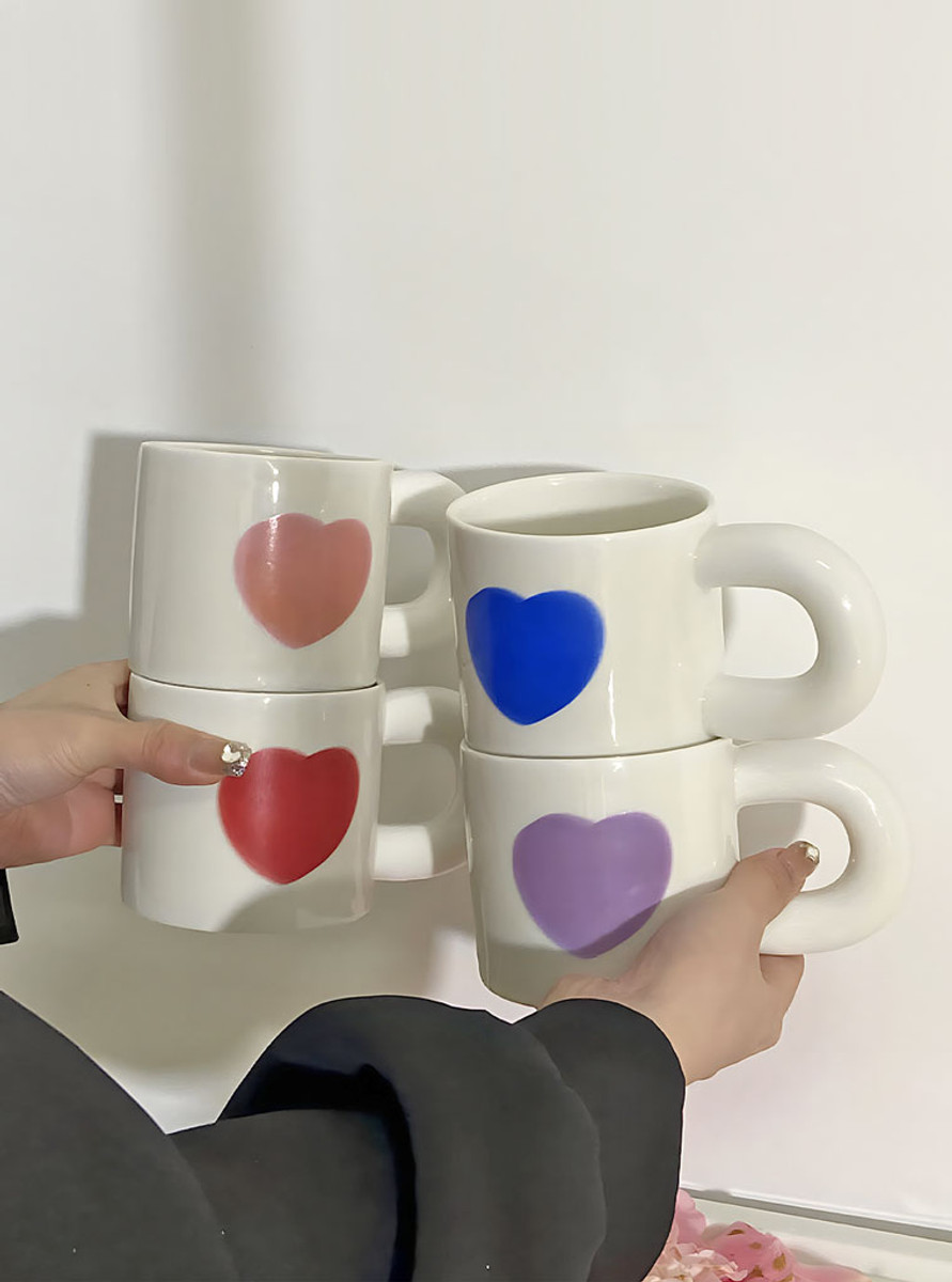 love heart ceramic mugs love heart ceramic mugs