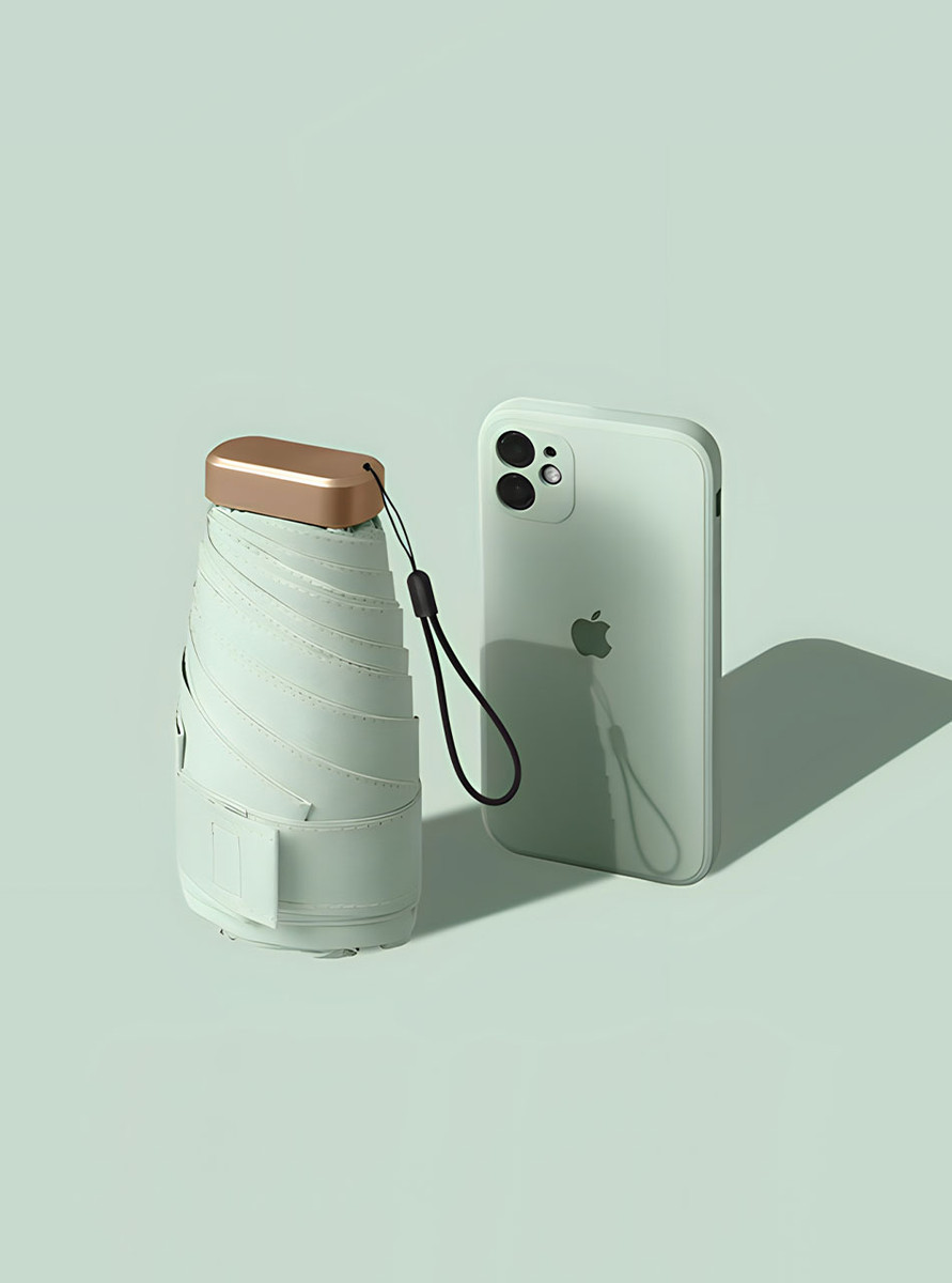 "Carte" Mint Pocket Mini Umbrella