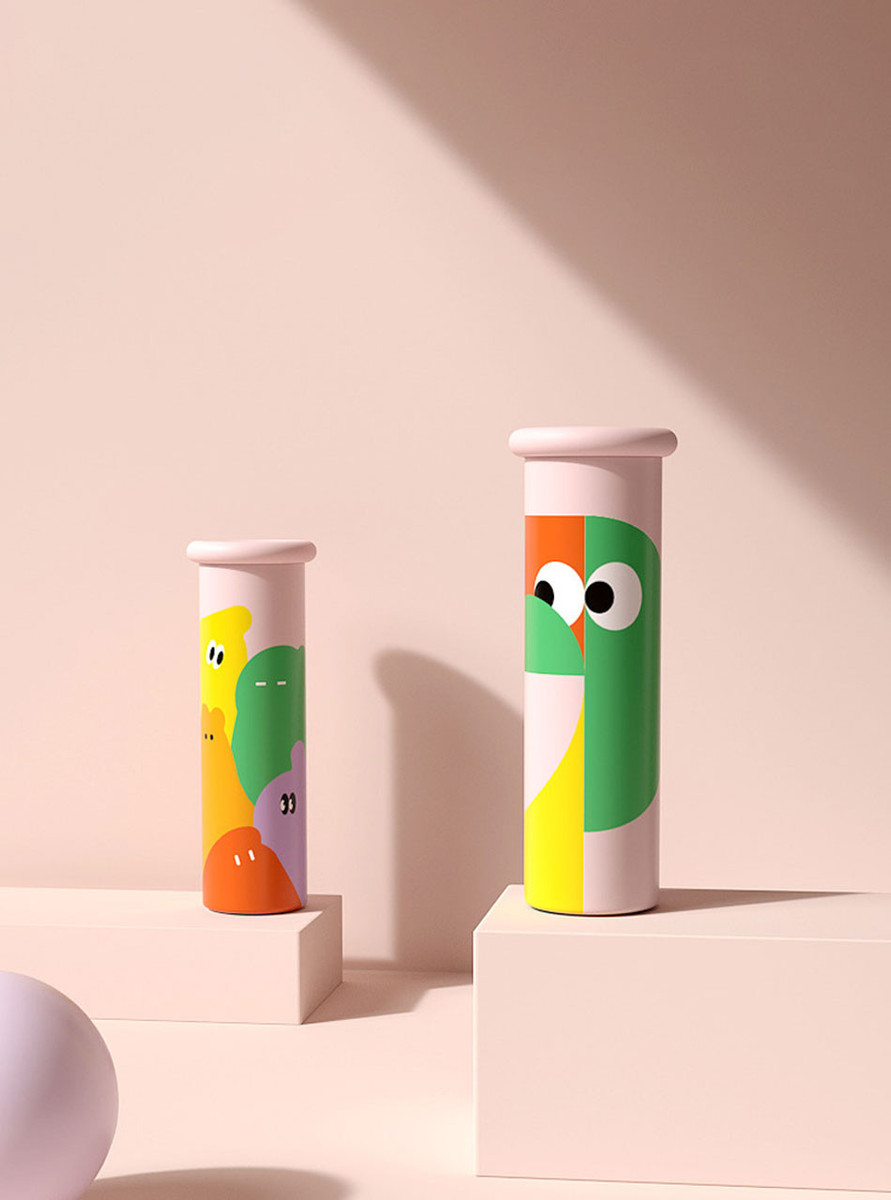 "Mate" Playful Stainless Steel Insulated Bottle
