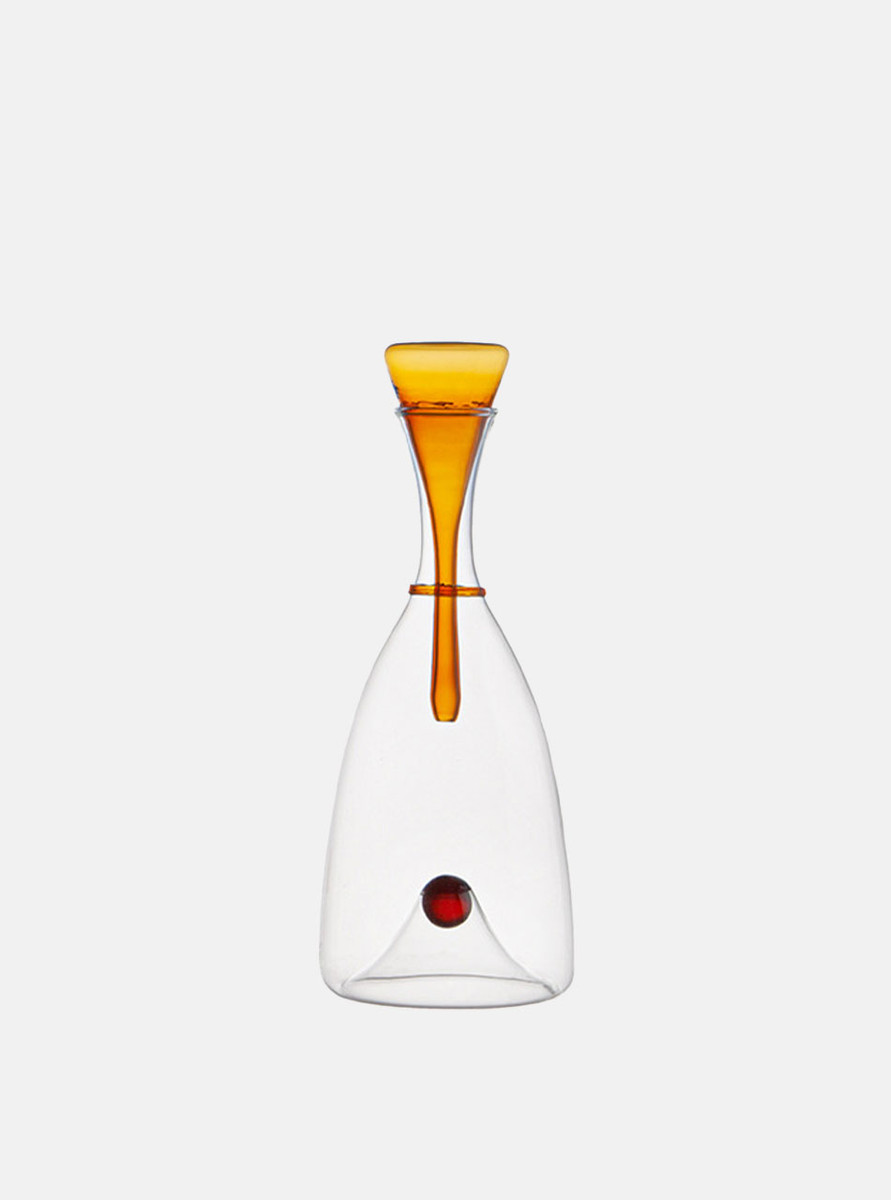amber glass Decanter