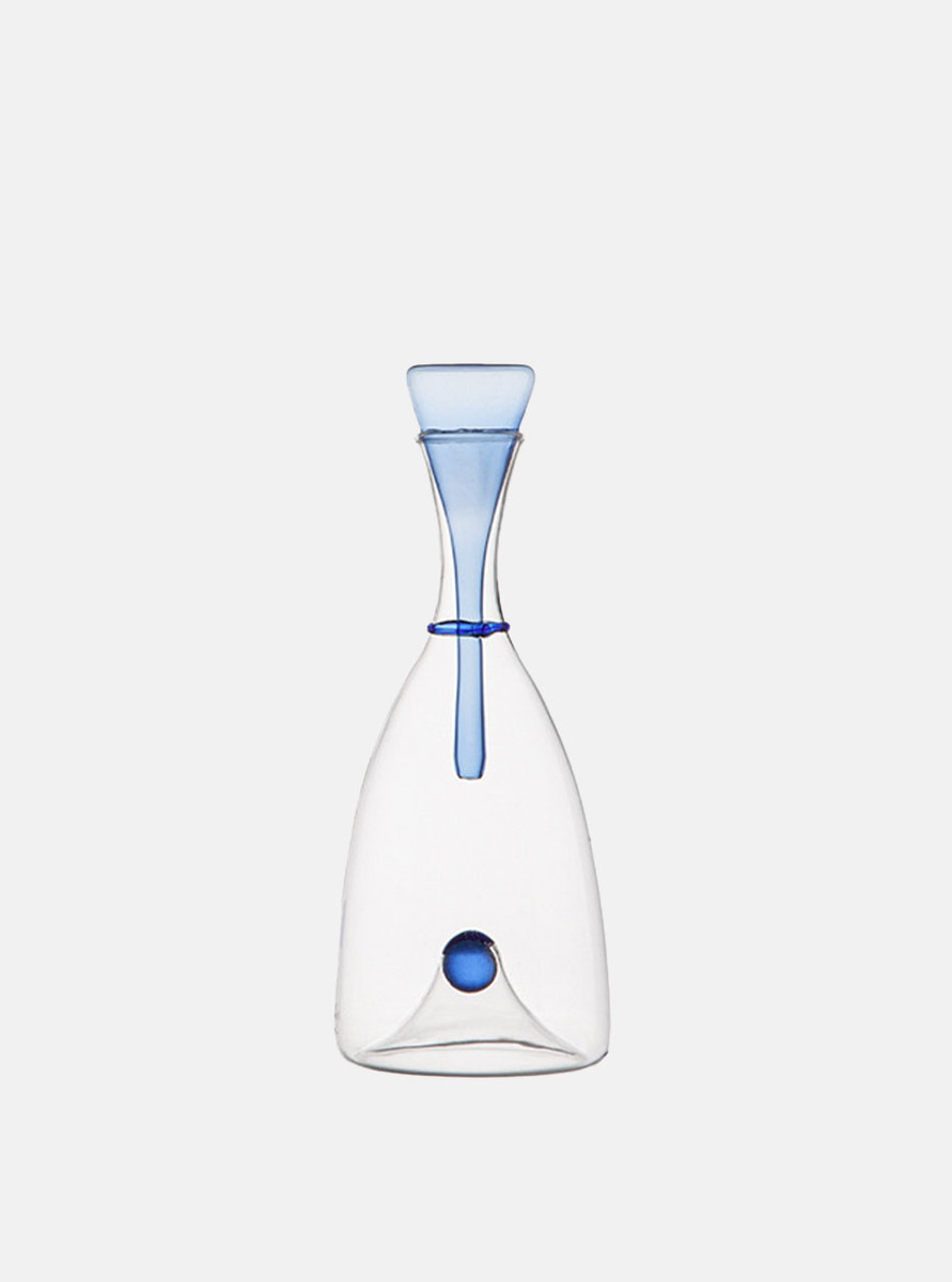 blue elegant glass Decanter