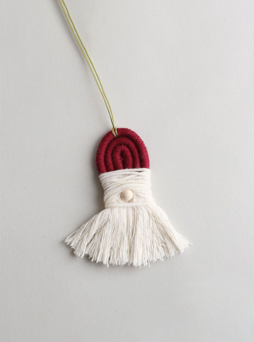 Colourful Mini Abstract Santa Claus Ornament - Small Red Colourful Mini Abstract Santa Claus Ornament - Small Red