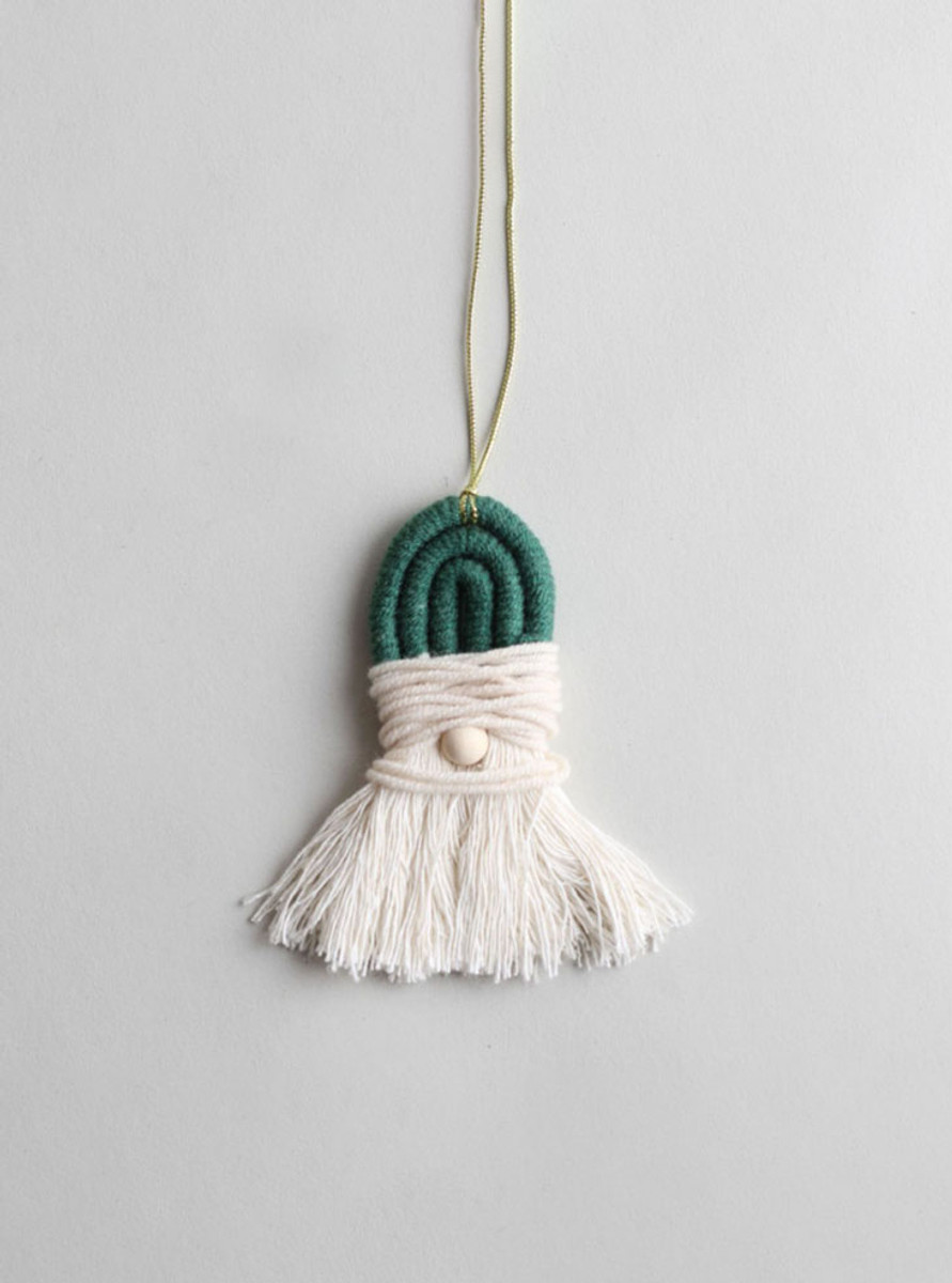 Colourful Mini Abstract Santa Claus Ornament - Green Colourful Mini Abstract Santa Claus Ornament - Green